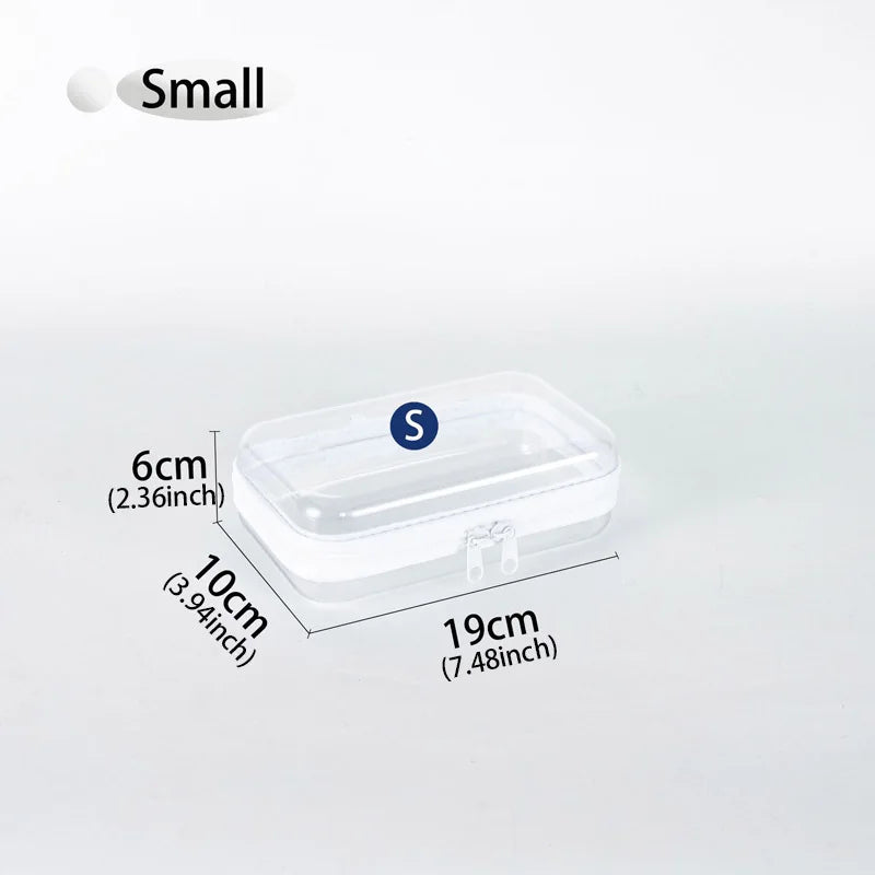 Storage Box Case Square Plastic Containers Box Travel Cosmetics Bag Bathing/Toy Organize Bag Waterproof Zipper Bag Travel Bag