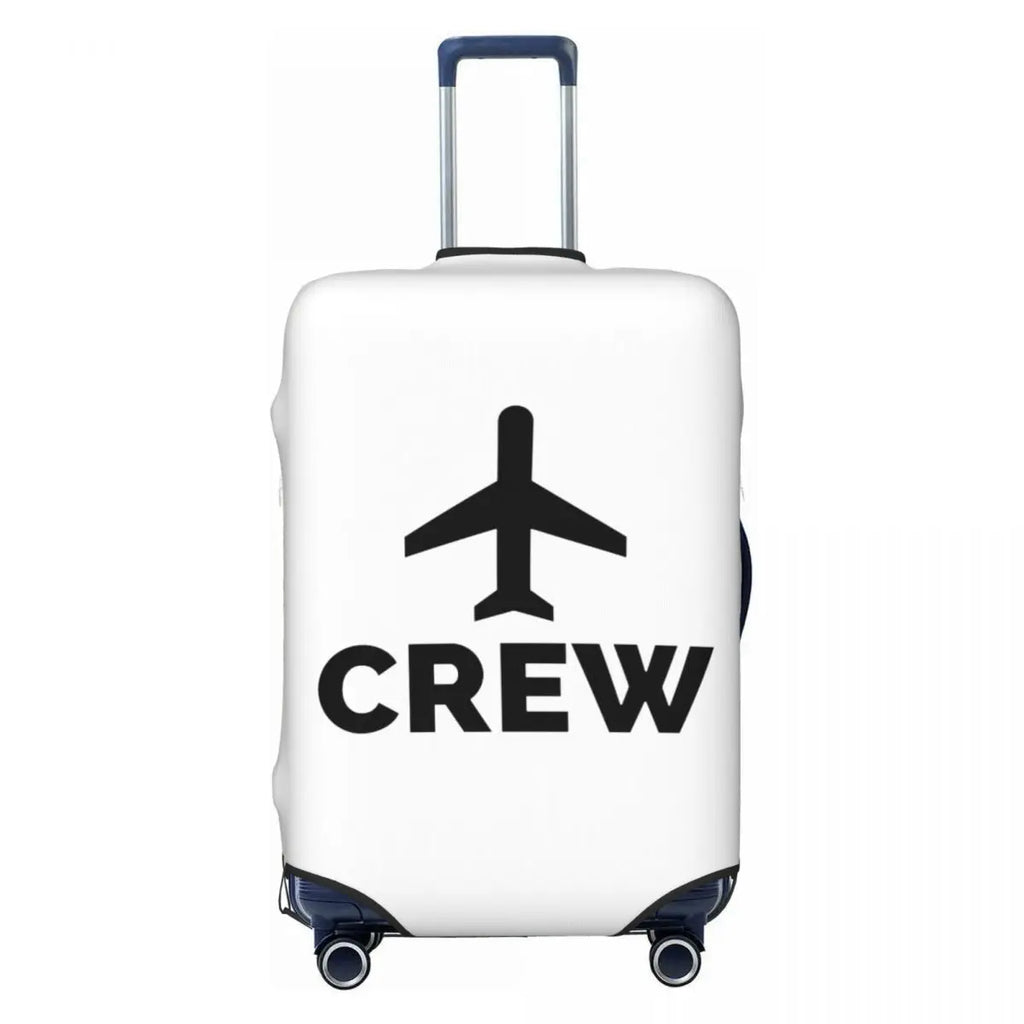 Custom Fashion Airbus Fighter Pilot Luggage Cover Protector Washable Aviation Airplane Travel Suitcase Covers