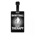Custom Basketball Dots Round Luggage Tag Privacy Protection Physical culture Baggage Tags Travel Bag Labels Suitcase