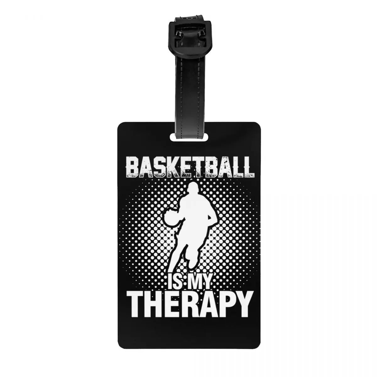 Custom Basketball Dots Round Luggage Tag Privacy Protection Physical culture Baggage Tags Travel Bag Labels Suitcase