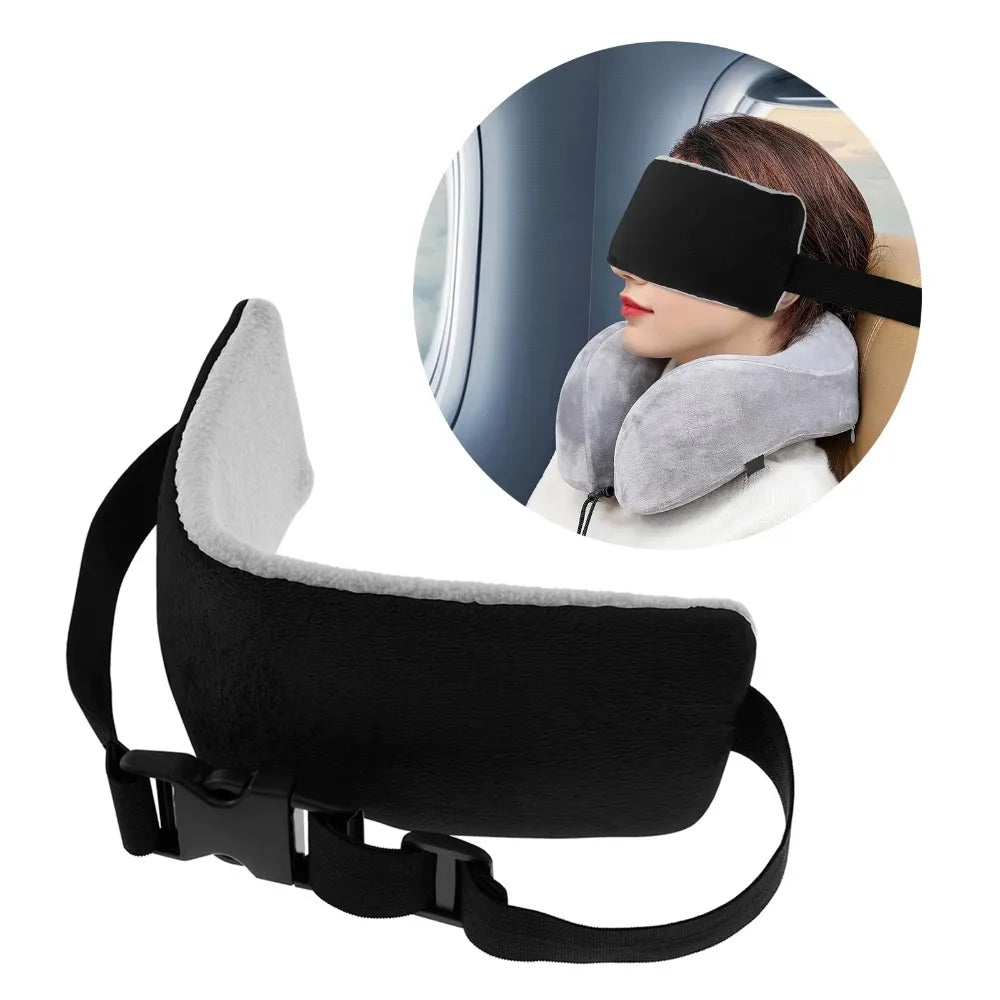 1Pcs Head Support Strap Adjustable Travel Pillow Airplanes Neck Support Band Portable Cars Seat Sleep Aid Head Fixed Strap