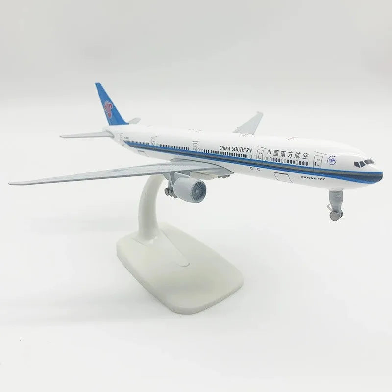 Toys Diecast Alloy 20cm Airplane B777 Series Airways Plane Model With Base Adult/Children Enthusiast Gift Ornament