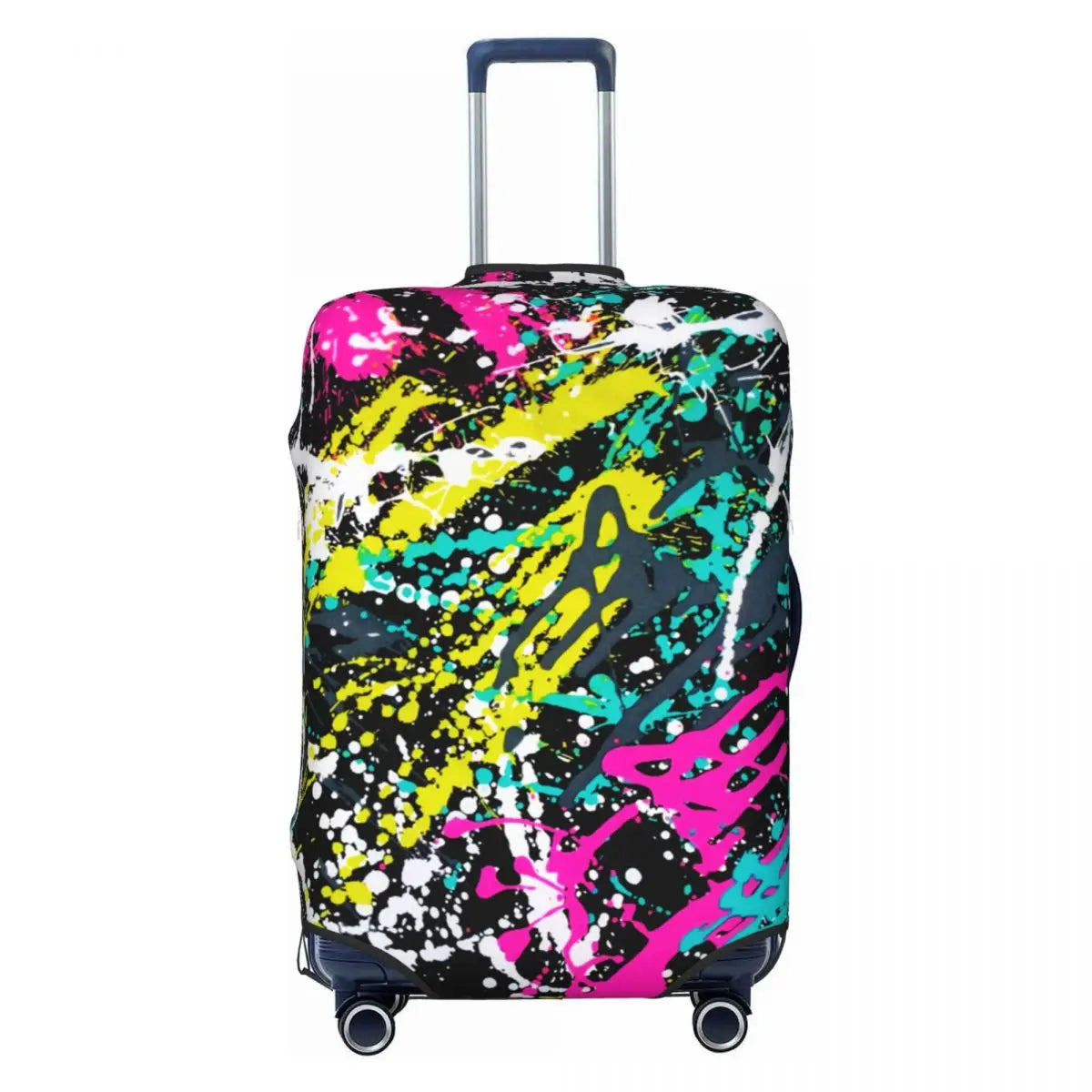 Custom Colorful Abstract Graffiti Camouflage Pop Art Suitcase Cover Dust Proof Travel Luggage Covers for 18-32 inch