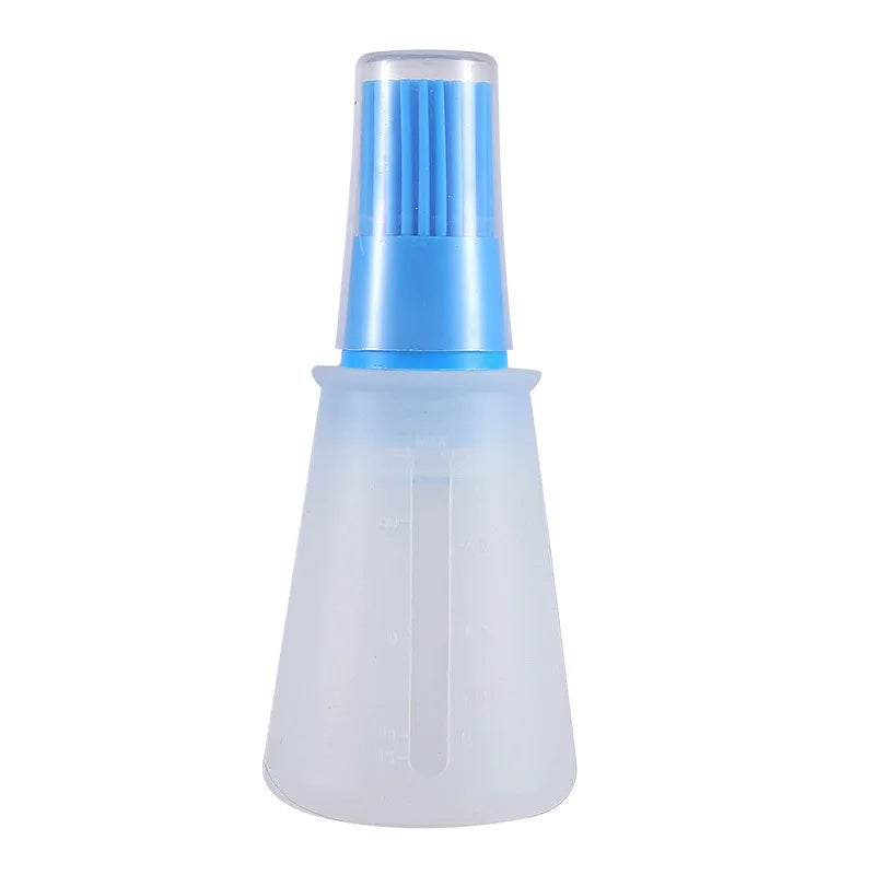 1 Pcs Portable Silicone Oil Bottle with Brush Grill Oil Brushes Liquid Oil Pastry Kitchen Baking BBQ Tool Kitchen Tools for BBQ