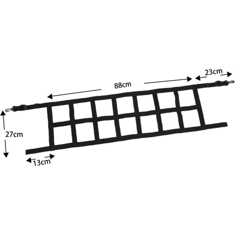 1x Car Roof Net Hammock Mesh Cargo Rooftop Netting Heavy Duty for TJ YJ JK JKU JL JLU JT 1987-2024 for Suzuki Jimny  JB74 19-23