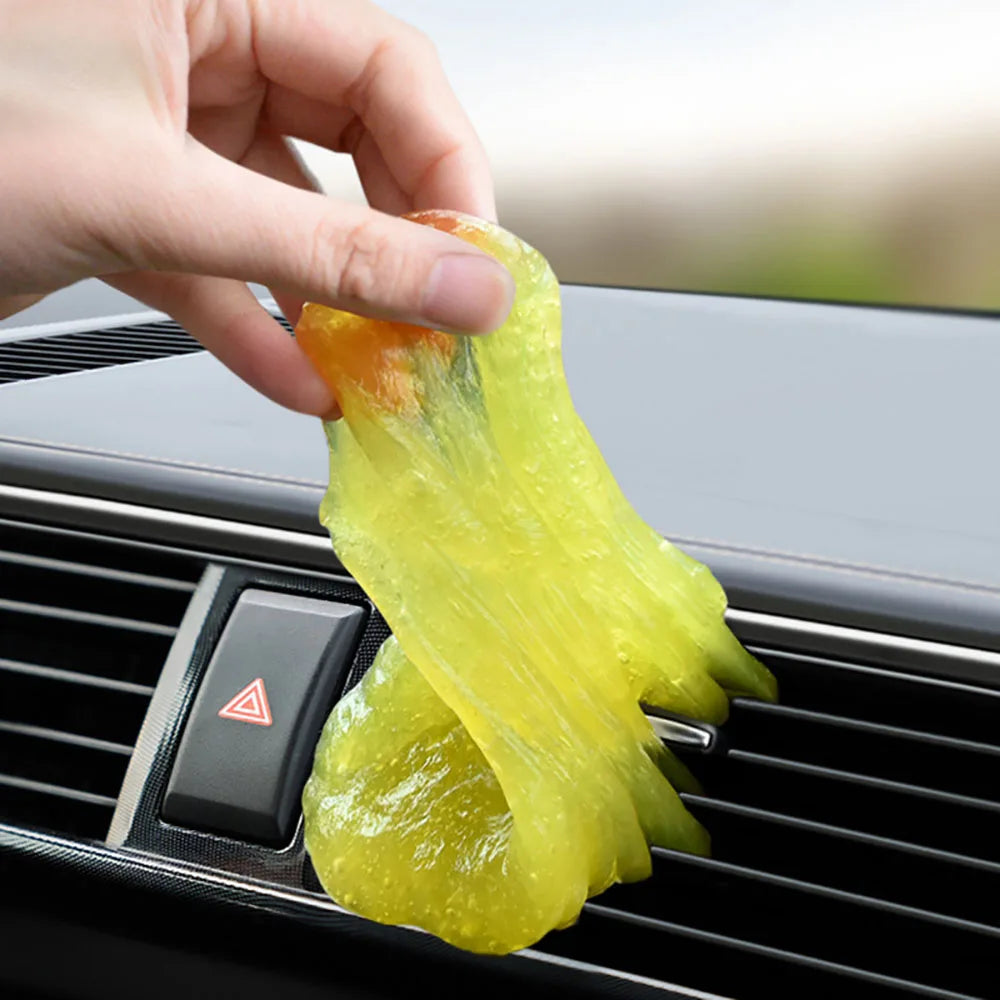 Car Cleaning Gel Reusable Keyboard Dust Remove Gel Automobile Interior Air Vent Clean Magic Mud Slime Household Cleaning Tool