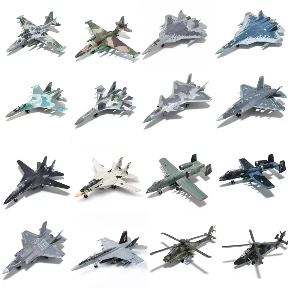 F-18 S-57 F-35 Fighter Jet Quick Assembly Model Kit Plastic Fun Toy Airplane Assembly Model with Stand Kids Gift Suitable