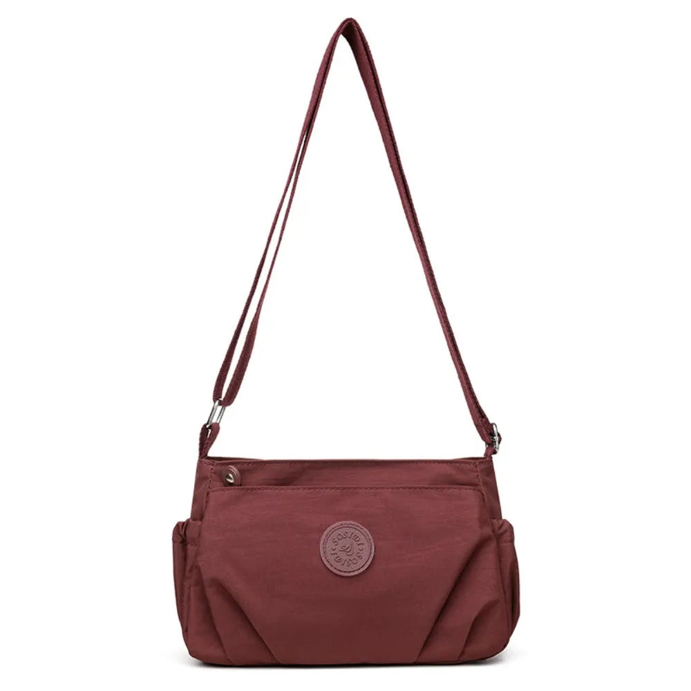 Nylon Cloth Women's Shoulder Bag Large Capacity Multi-Layer Messenger Bags Lightweight Waterproof Travel Bag Organizer Bag