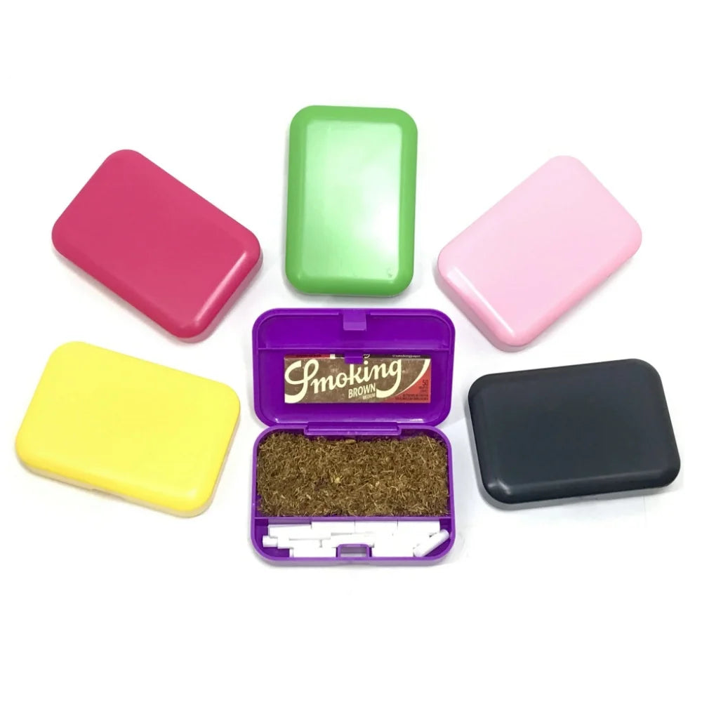 SMO Protable Plastic Tobacco Papers Storage Boxs 110mm*75mm Cigarette Case Grass for Smoking Accessories