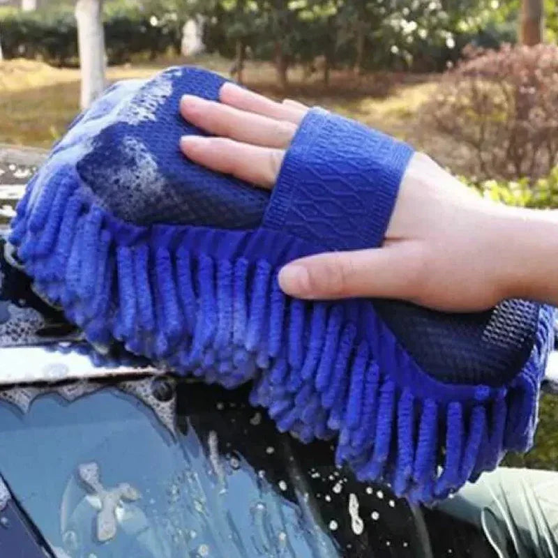 Car Wash Microfiber Chenille Car Wash Sponge Care Washing Brush Pad Washing Towel Auto Gloves Styling Accessories Gadget