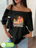Plus Size Women's Retro Rainbow Pride Heart Sunglasses Graphic Tee 100% Cotton Shoulder Loose Print T-Shirt Oversized Y2K Sty
