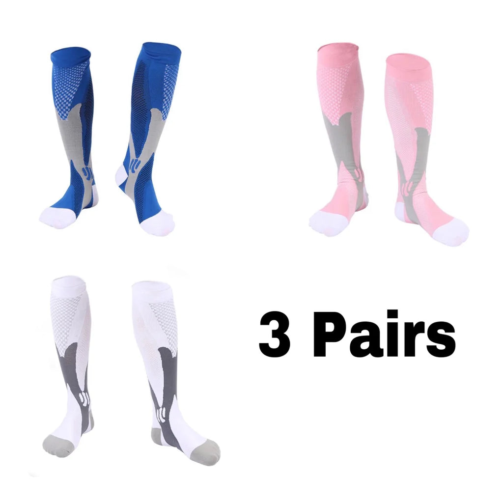 Compression Socks Running Football Sports Medical Nursing Socks for Flight Travel Pregnancy Edema Diabetes Varicose Veins Socks