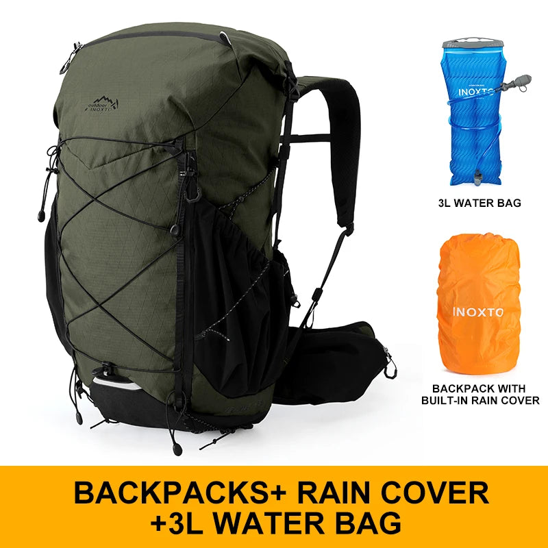45L Hiking Internal Frame Backpacks with Rain Cover for Camping,Backpacking,Travelling