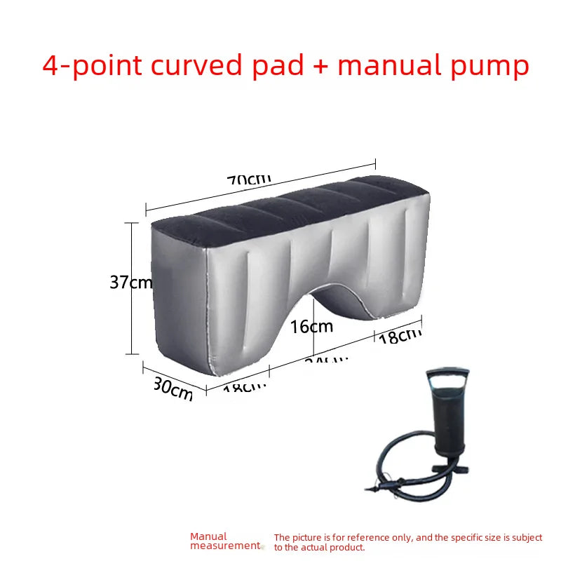 Inflatable Car Bed For Travel Suitable For Sedans Suvs Business Vehicles Rear Seat Sleeping Pad Footrest Filling Pad