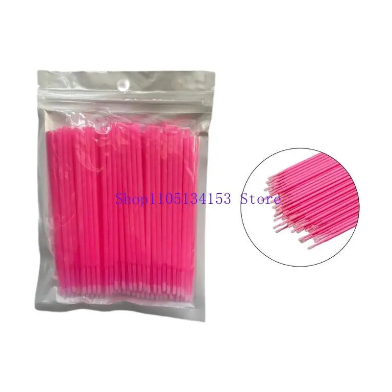 kl23 Portable Paint Micro Brush Tips Auto Head Mini Car Applicator 100pcs