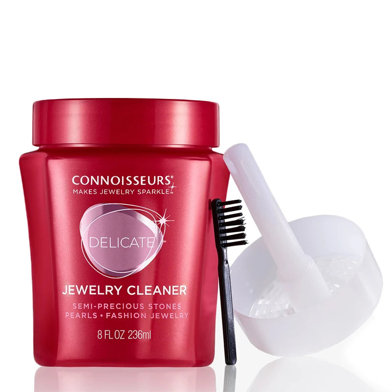 Connoisseurs Delicate Jewelry Cleaner 236ml Ammonia-Free Gentle Formula for Pearls, Opals, Coral & Costume Jewelry