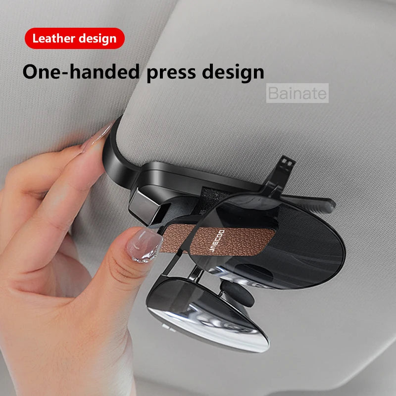 Car Sun Visor Glasses Case Storage Wear-Resistant Sunshade Sunglasses Holder, For JAECOO J7 JAECOO J8 J6 J9 2023 2024 2025 2026