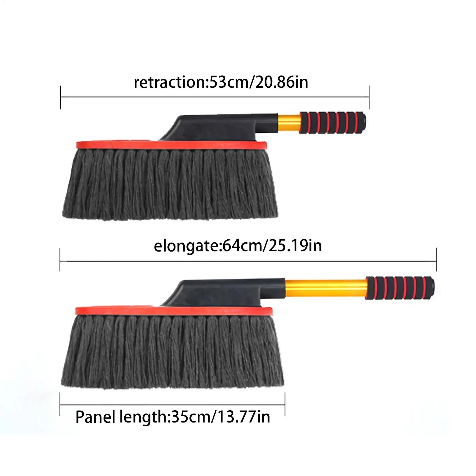 Car Wash Brush Retractable Handle Duster Tools Truck Wash Brush For Exterior Washing Cleaning Trucks SUV RV Vehicles Indoor