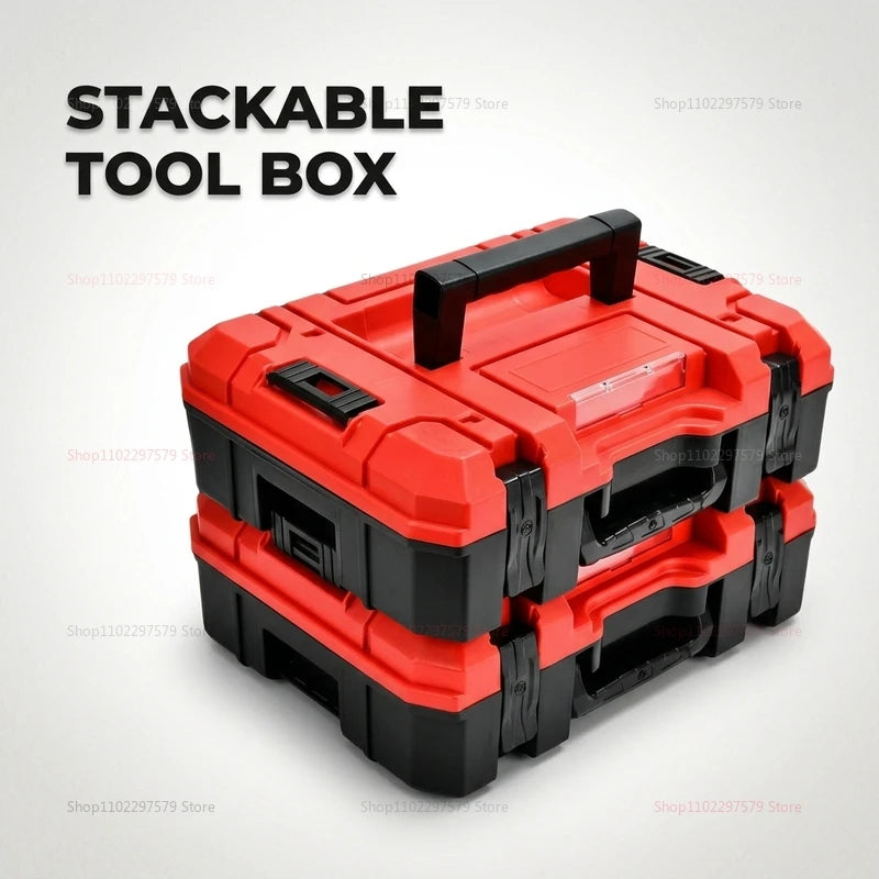 One-Piece Set Of Pressure-Resistant, Durable And Anti-Fall Stackable Tool Box, Anti-Fall Household Tool Repair Parts Storage Box