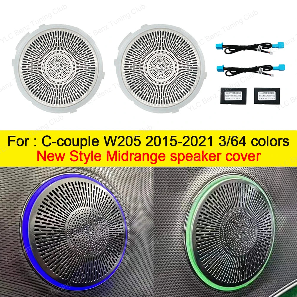 Ambient Light 3/64 Colors For Mercedes-Benz C-Coupe W205  Car Accessories Interiors LED Vents Speaker Decorative Light Retrofit