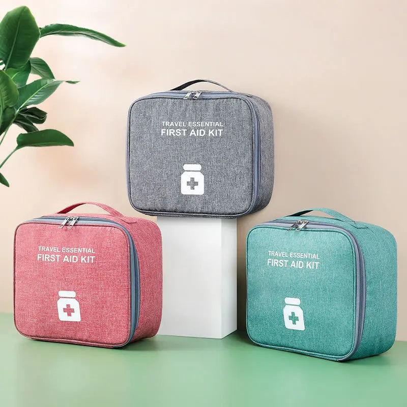 Home First Aid Kit Large Capacity Empty Medicine Storage Bag Portable Travel Medicine Box Survival Bag Emergency Bag for Car