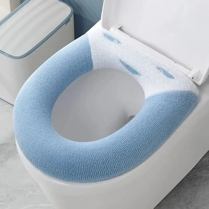 1Pcs Soft Warmer Washable Mat Cover Pad Cushion Seat Bathroom Toilet Seat Cover