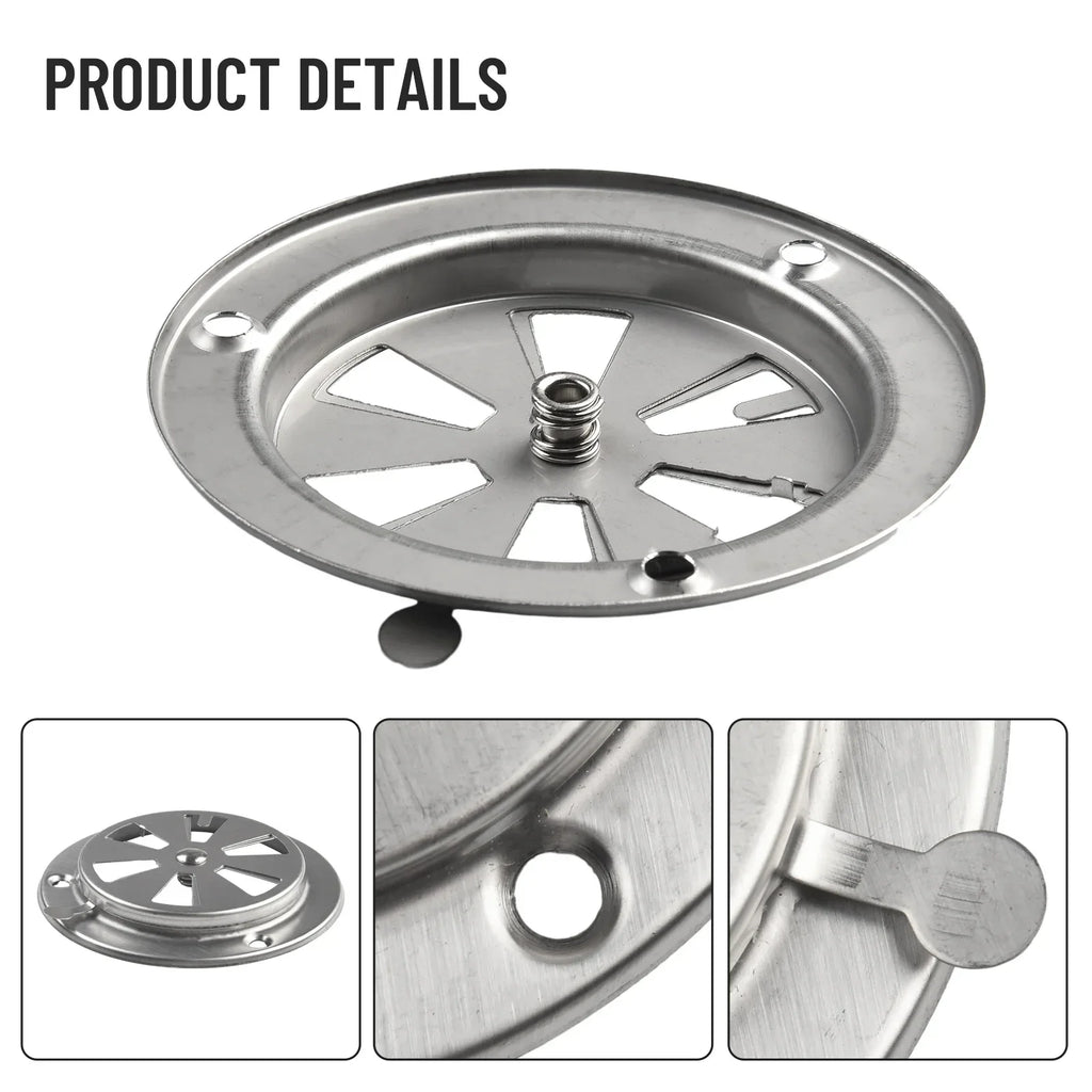 Vent Damper Air Vent Exhaust Replacement Stainless Steel Test Chamber BBQ Damper Vent Stove Air Control Valves