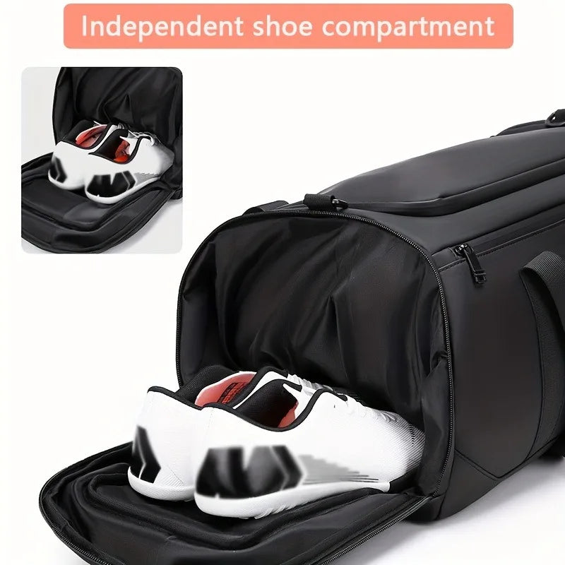 Large Capacity Carry on Travel Bag for Men Spacious Sports Gym Bag with Multiple Compartments Weekend Overnight Duffel Bag
