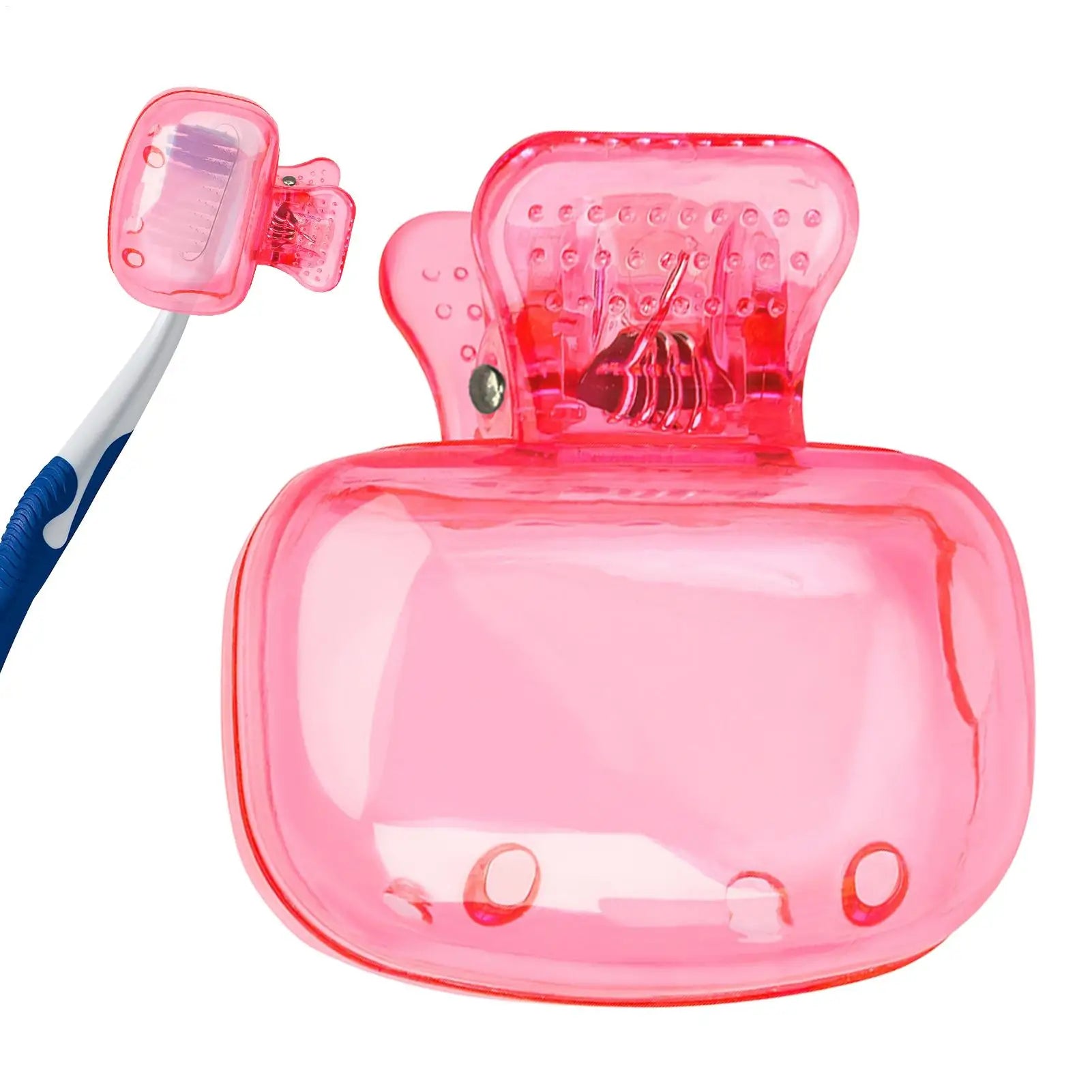 Portable Toothbrush Cover Clip On Dustproof Protector Toothbrush Cap for Travel Camping Hotel Home Bathroom Hygiene Cover