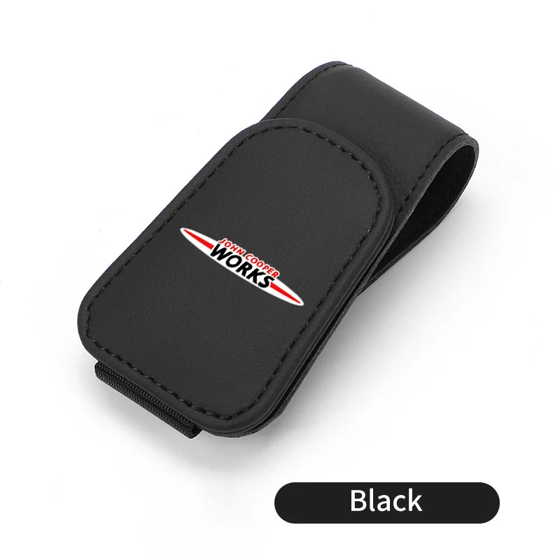 Magnetic Car Glasses Holder Sunshade Platep Card Ticket Clip For MINI Cooper Works R56 F56 R53 R60 Clubman JCW Countryman