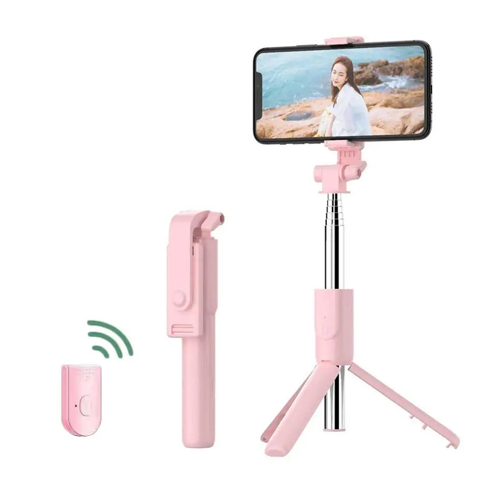 3 in 1 Selfie Stick Tripod With Wireless Bluetooth Remote Extendable Phone Holder Stand For Live Stream Vlog