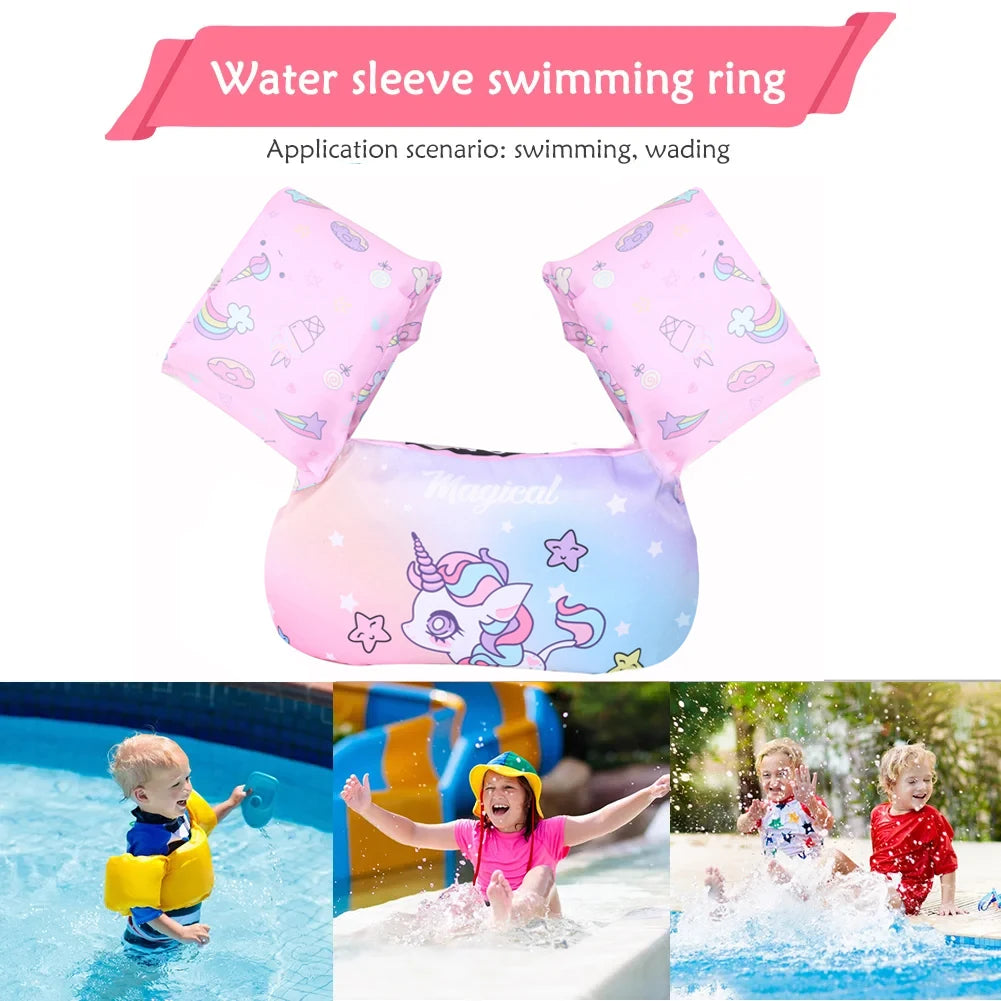 Children's Life Jacket Swimming Float Arm Band Cartoon Emergency First Aid Buoy for Pool Safety