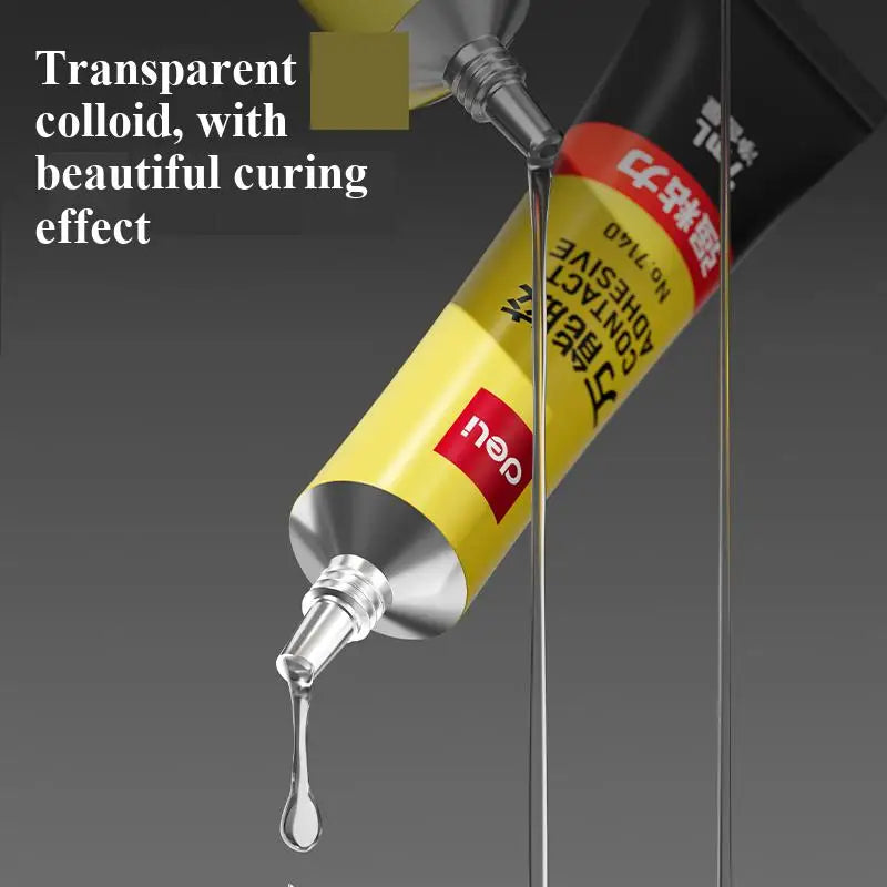 Deli 7140 All-Purpose Super Glue 7ml Contact Adhesive Strong Bond for Wood Plastic Metal Rubber And Ceramics