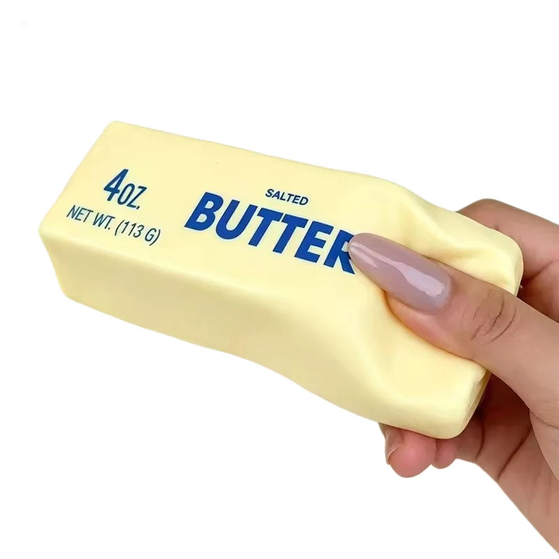 Squishy Elastic Butter Stick Fidget Toy Soft Touch Stress Relief Game Funny Decompression Prank Squeeze Toy For Anxiety Relief
