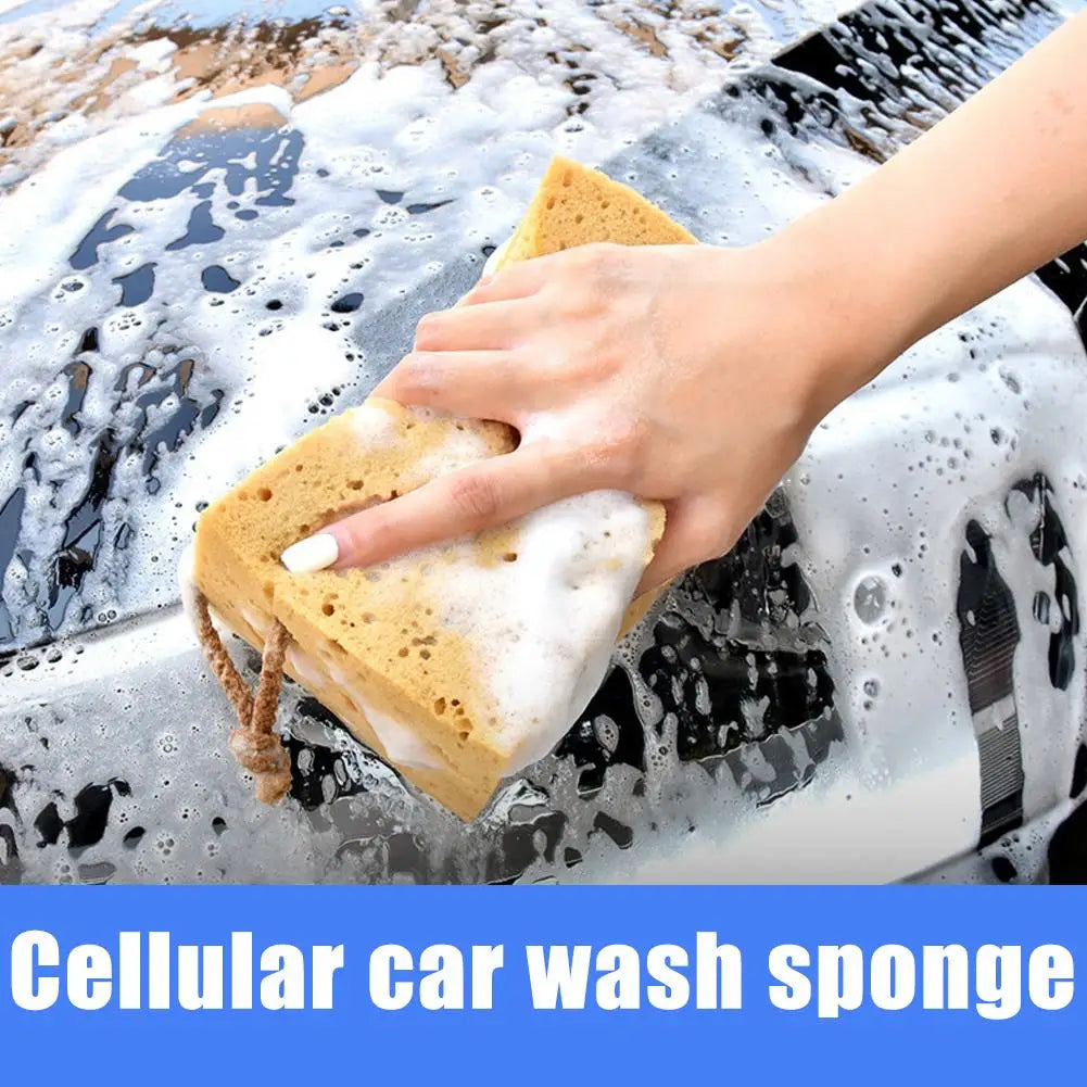 Large Car Washing Sponge Porous Absorbent Coral Sponge Block No-Scratch Auto Cleaning Sponge for Car Body Window Household Clean