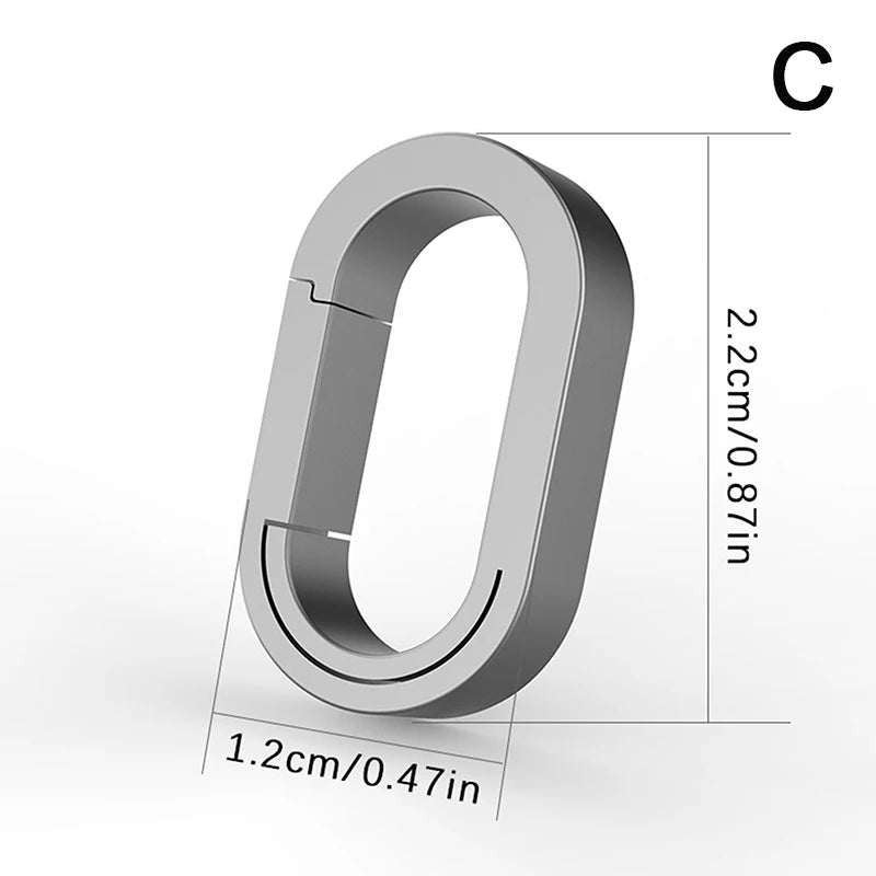 (BBQ4)Titanium Alloy Mini Key Ring Connection Buckle Universal Joint Auxiliary Ring Connection Bayonet Ring Personality