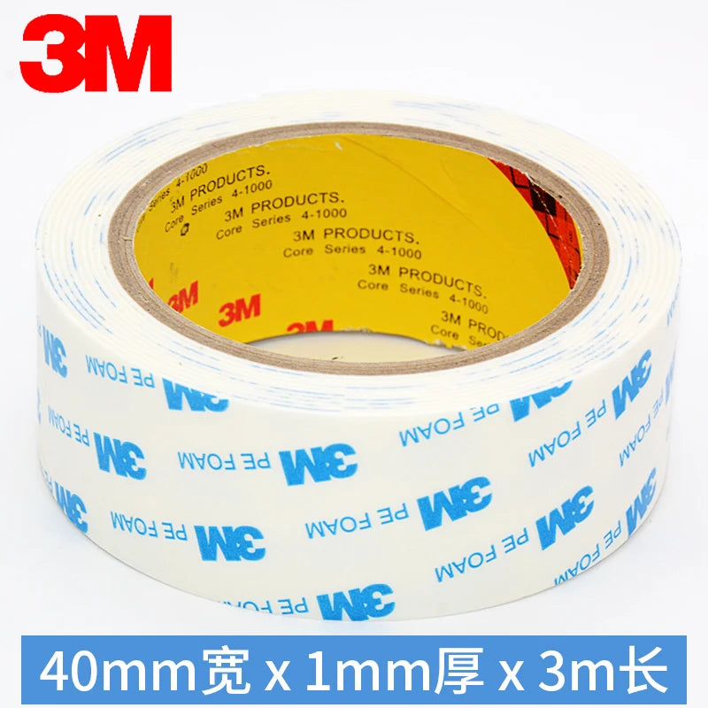 3M Strong Foam Double-Sided Adhesive 1600T Non-Trace High Viscosity Tape High Temperature Resistant Waterproof Adhesive Tape