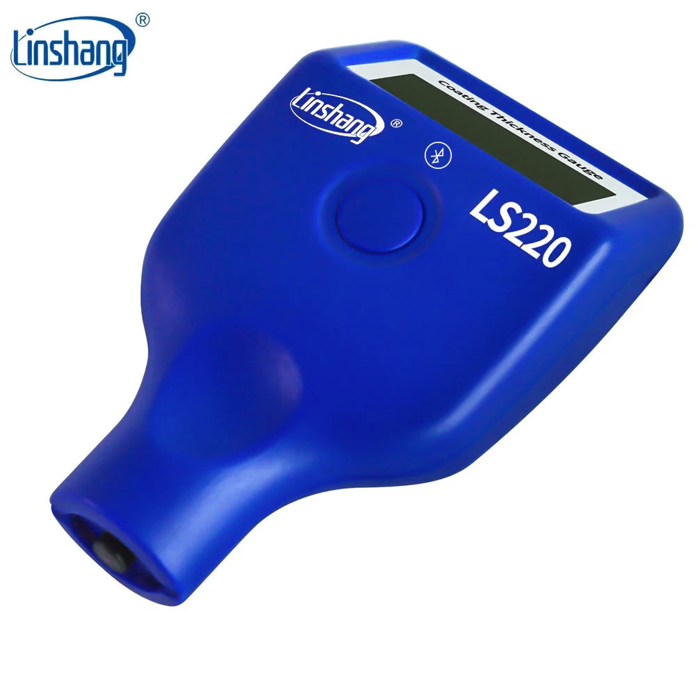 Paint Coating Thickness Tester 0-2000μm 0.1μm Fe NFe Probe Gauge LS220 for Auto Car Paint Film Thickness Gauge -20℃ LCD Screen