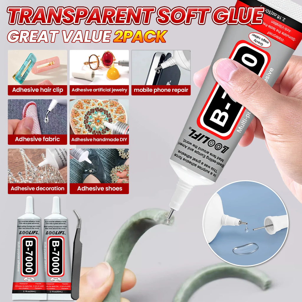 B7000 Jewelry Glue, Cloth Glue, Mobile Phone Repair Glue, DIY, Super Glue, Epoxy Resin, Suitable for Diamond Crafts