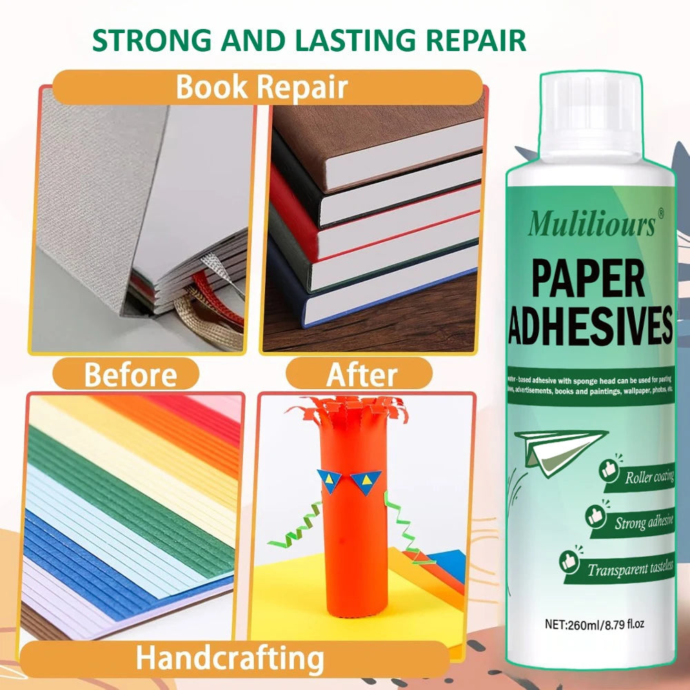 Paper Super Glue Strong Bonding Adhesive ForHandcrafted DIY Scrapbooking Paper Craft,Book Glue Student Stationery OfficeSupplies