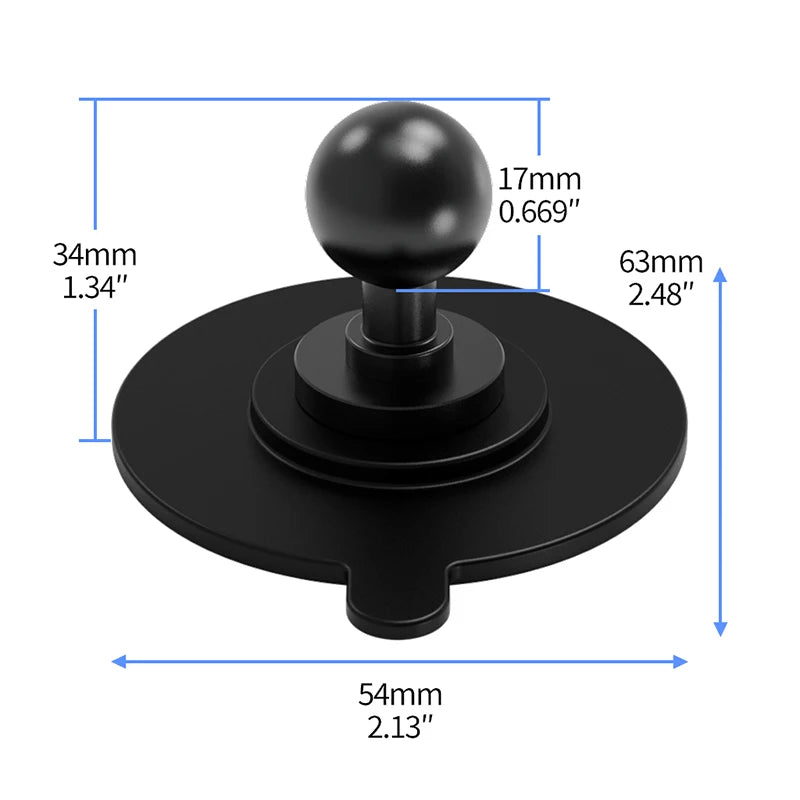 Strong Adhesive Sticker 1/4 Screw Mount Car Dashboard Adhesive Tape Phone Holder for Gopro Insta360 osmo 360 Action Stand Base