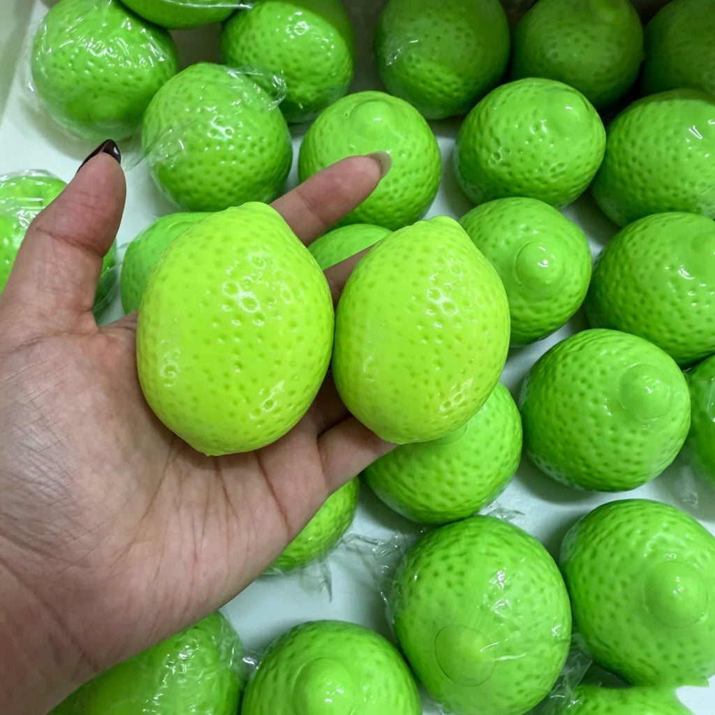 Handmade Crispy Lemon Stress Ball Squeeze Toy Color-Changing Lemon Squishy Fidget Ball ASMR Sensory Stress Relief Toy Squishy