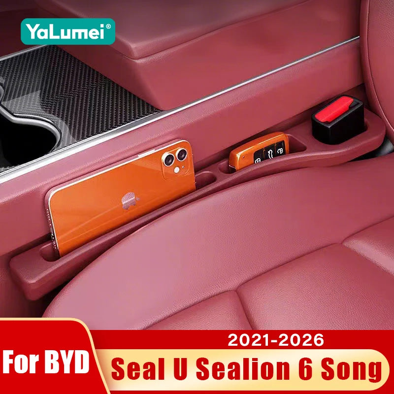 For BYD Seal U Sealion 6 Song Plus DMI EV 2021 2022 2023 2024 2025 2026 Car Seat Leak Proof Strips Gap Side Seam Filler Storage