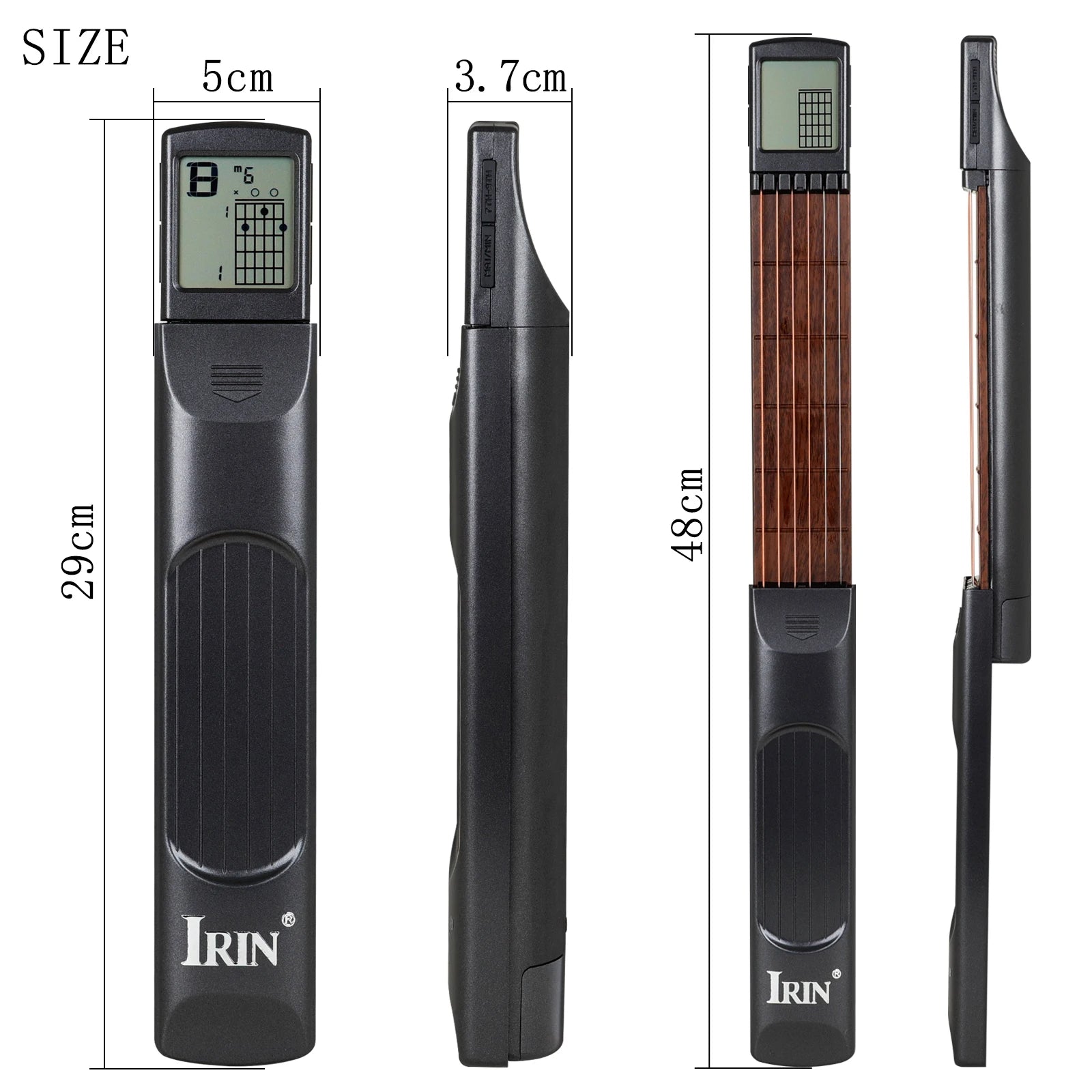 IRIN 6-string Guitar Portable Chord Trainer With 3V Battery Screen Display For Beginner Practice and Progressive Training Tools