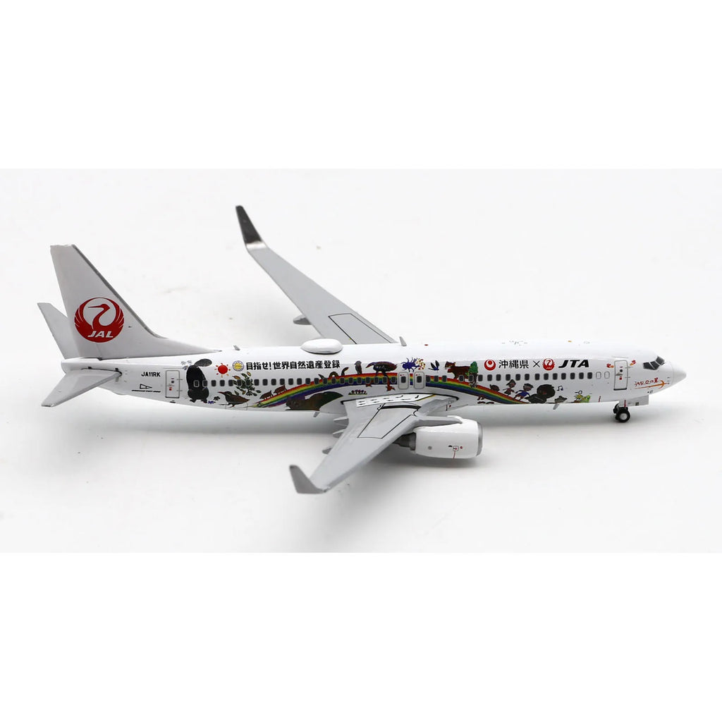 EW4738012 Alloy Collectible Plane Gift JC Wings 1:400 Japan TransOcean Air Boeing B737-800 Diecast Aircraft Jet Model JA11RK