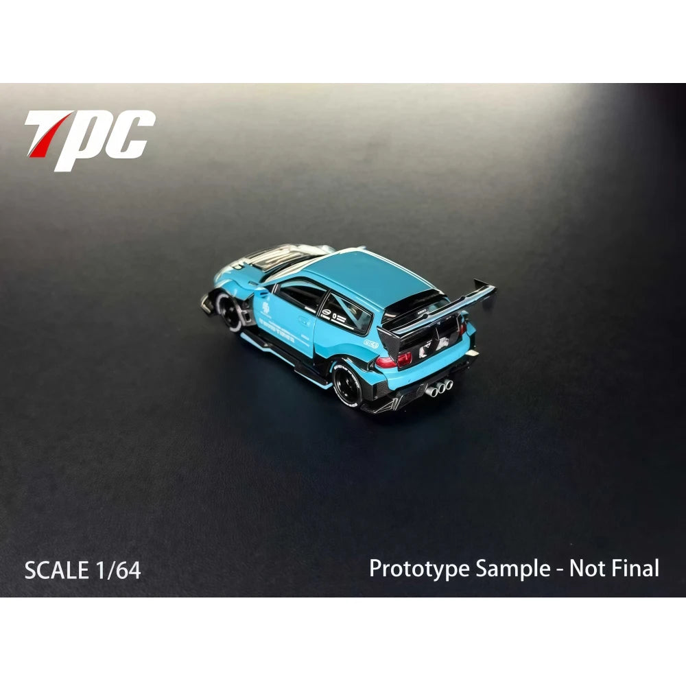 TPC 1:64 Kevmannz 1996 EG6 Hatchback Wide Body Diecast Model Car
