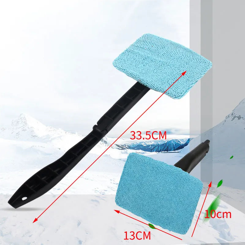 Car Window Cleaner Brush Kit Windshield Cleaning Wash Tool Inside Interior Auto Glass Wiper With Long Handle Car Accessories