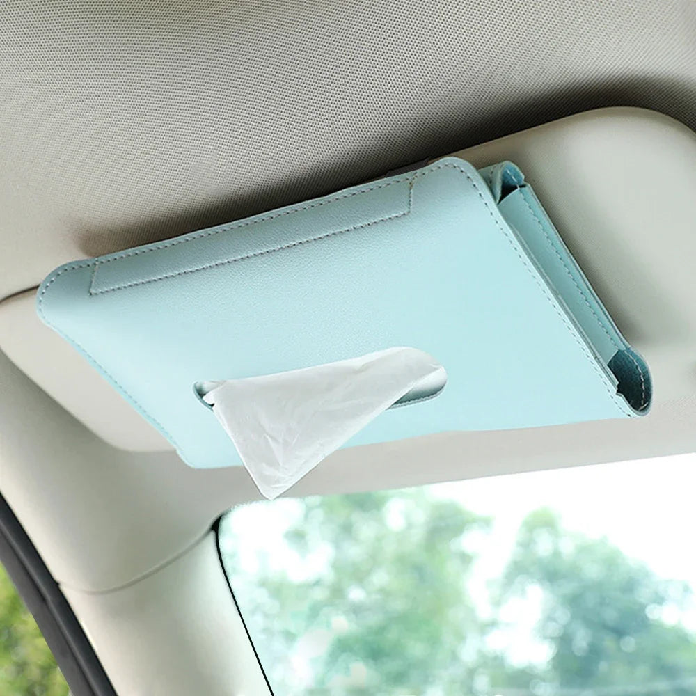 1-4Pcs Car Tissue Box Holder Armrest Paper Towel Storage Bag Organizer For JAC Kia Jeep Lexus Infiniti Isuzu Interior
