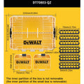 DEWALT DT70803 Large Storage Box with Removable Dividers and Small Part Box Multifunctional Transparent Plastic Stackable Box