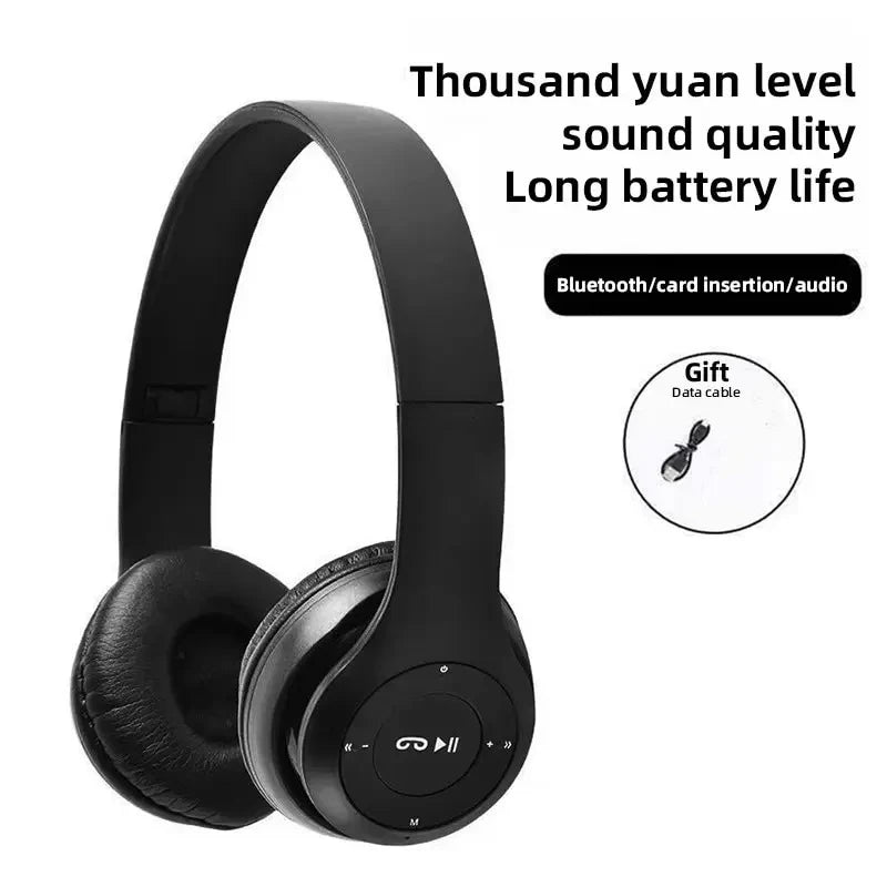 New P47 TWS Headset  Bluetooth Headset Folding Series Wireless Sports Game Stereo Headset for iPhone Huawei XiaoMi Samsung